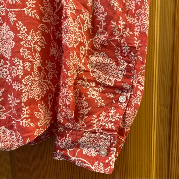 EDDIE BAUER light cotton floral shirt, size M - Picture 7 of 7